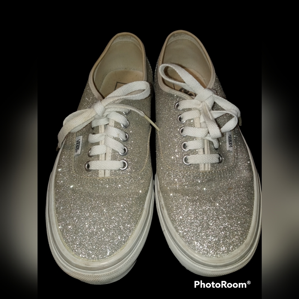 Vans Silver Sparkle Glitter Sneaker
